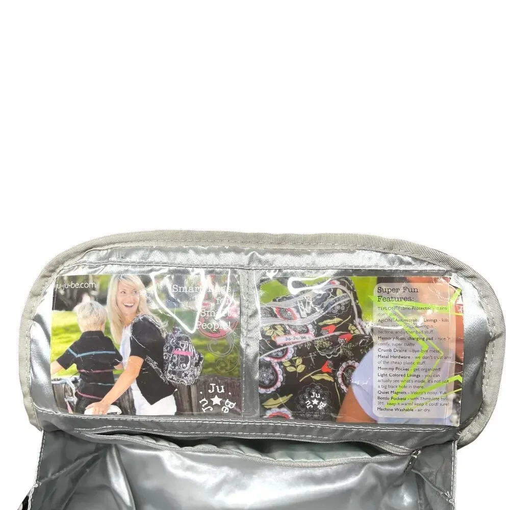 JuJuBe B.F.F. Platinum Petals Diaper Bag Backpack
